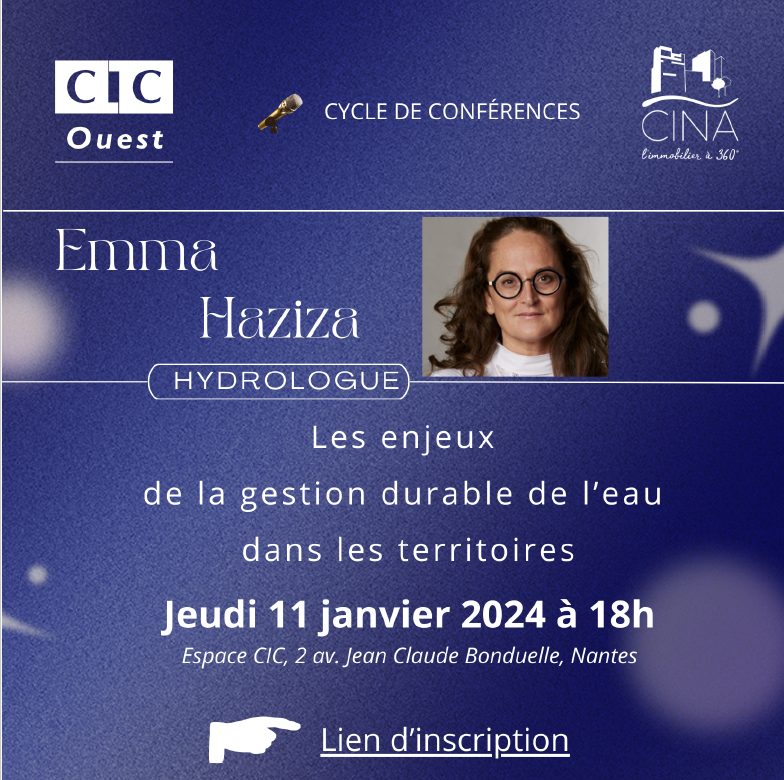 Lire la suite à propos de l’article [Evènement partenaire] Conférence d’Emma Haziza, hydrologue, le 11 janvier 2024 à 18h